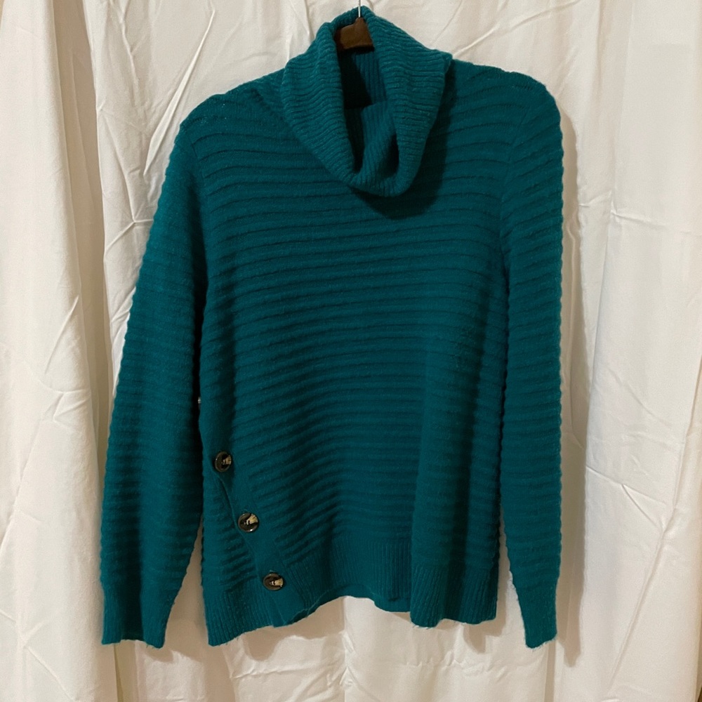Cowl Neck Sweater Forest Green